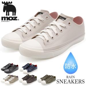 moz モズ レインシューズ スニーカー ローカット 防水靴
