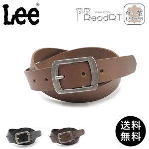 ベルト メンズ 紳士 革ベルト 本革 メンズベルト Lee リー ビジネス バックル ジーンズ 30mm 21969002 爆買