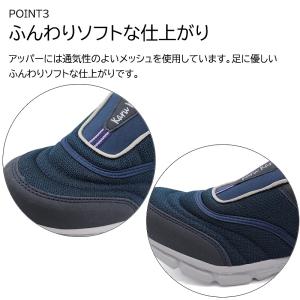 スニーカー レディース スリッポン 軽量 ウォ...の詳細画像3