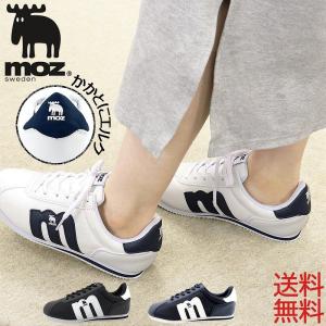 moz モズ スニーカー レディース ローカット シューズ 白 黒 靴