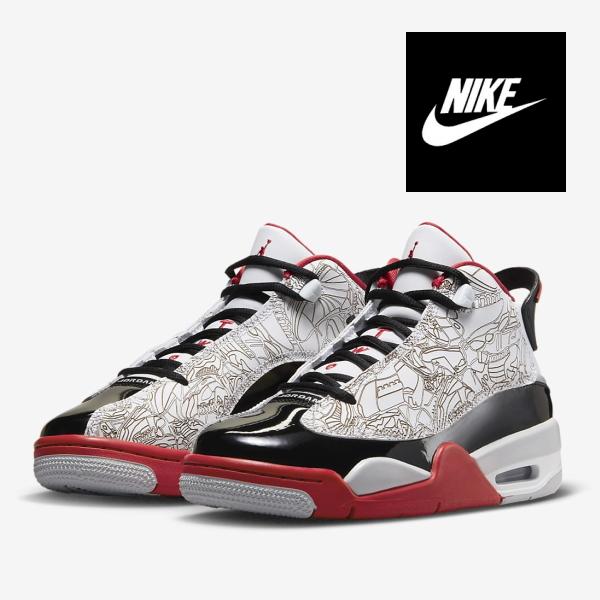 NIKE Jordan Dub Zero GS White/True Red/Black/Neutr...