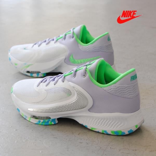 NIKE Zoom Freak 4 White/Oxygen Purple/Stadium Gree...