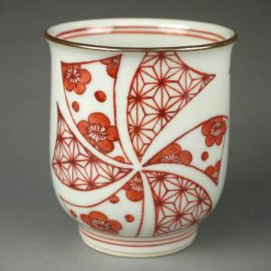京焼 清水焼 紅白梅夫婦湯呑みと夫婦茶碗セット 陶あん : 松韻堂 Yahoo