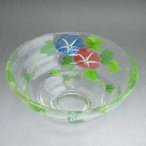 京焼   清水焼 朝顔ガラス平茶碗