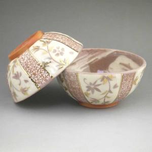 京焼 清水焼 色絵三色金七宝夫婦茶碗 紫峰 : 松韻堂 Yahoo!店 京焼 清水焼 色絵三色金七宝夫婦茶碗 紫峰 : 松韻堂 Yahoo!店