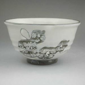 京焼 清水焼　粉引六瓢ご飯茶碗　清泉　小