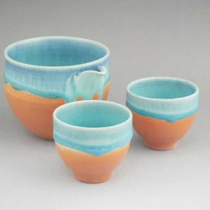 京焼 清水焼 赤濃牡丹唐草お預け酒器セット 壹楽 : 松韻堂 Yahoo!店