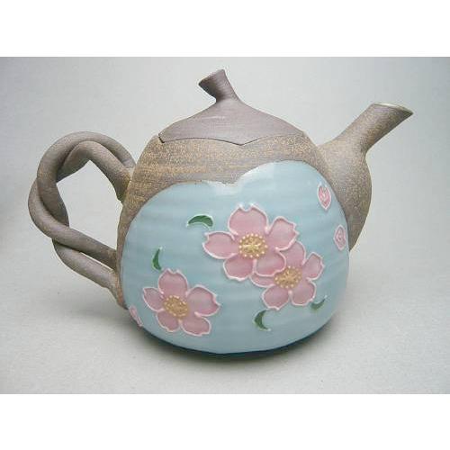 京焼 清水焼     焼締さくら　急須