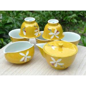 京焼 清水焼 黄交趾宝鳳凰煎茶器揃 昭阿弥 : 松韻堂 Yahoo!店 - 通販