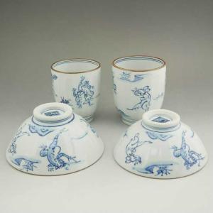 京焼 清水焼 赤濃牡丹唐草お預け酒器セット 壹楽 : 松韻堂 Yahoo!店