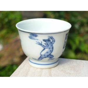 染付山水絵　煎茶器揃　平安京泉作　京焼　清水焼 京焼/清水焼/井泉窯/平安春晃/平安宝泉/玉山/染付/赤絵/金彩/大角鉢