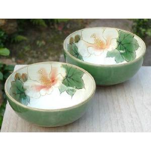 京焼 清水焼 織部五草花お茶呑茶碗揃え 陶あん : 松韻堂 Yahoo!店