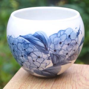 【Used・希少】京焼 清水焼 陶あん 京織部 がく紫陽花 中鉢 ヴィンテージ品 Used・希少】京焼 清水焼 陶あん 京織部 がく紫陽花 中鉢