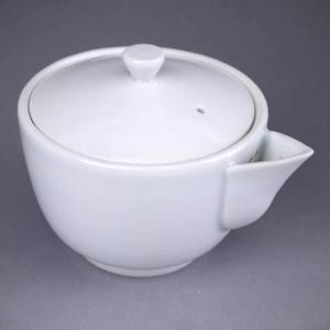京焼 清水焼     白磁宝瓶急須　小