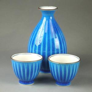 京焼 清水焼 赤濃牡丹唐草お預け酒器セット 壹楽 : 松韻堂 Yahoo!店