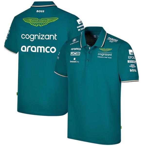 2023 アストンマーチン アラムコ コグニザント F1 チーム ポロシャツ
