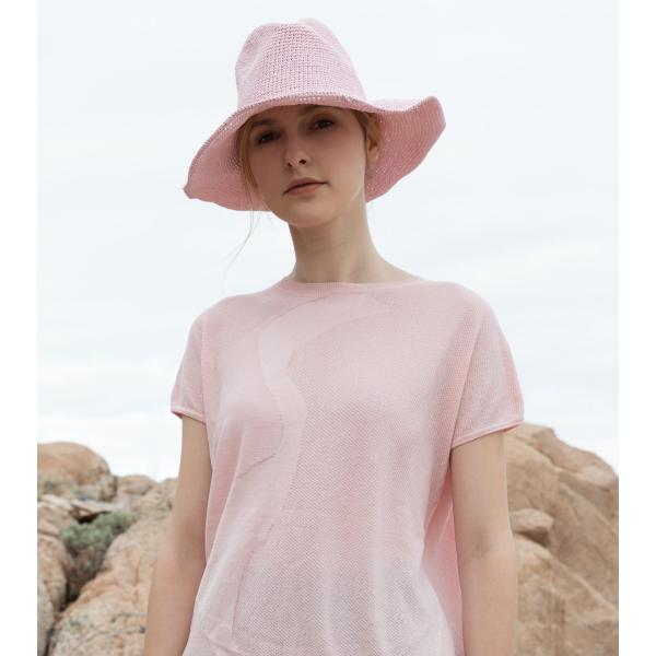 SHOKAY（ショーケイ）ラフィア・フェドラハット（パステルピンク）