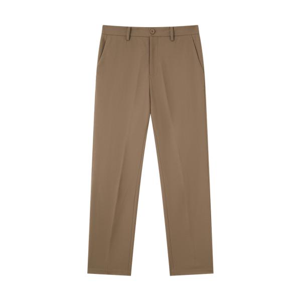 SHOKAY（ショーケイ) メンズ・ヤクウール・ストレートパンツ（ポプラブラウン)