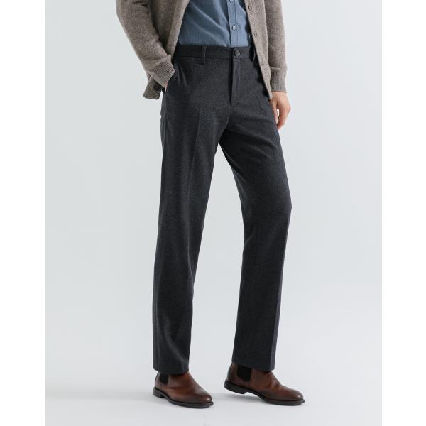 SHOKAY（ショーケイ) メンズ・ヤクウール・ストレートパンツ（グレイ)