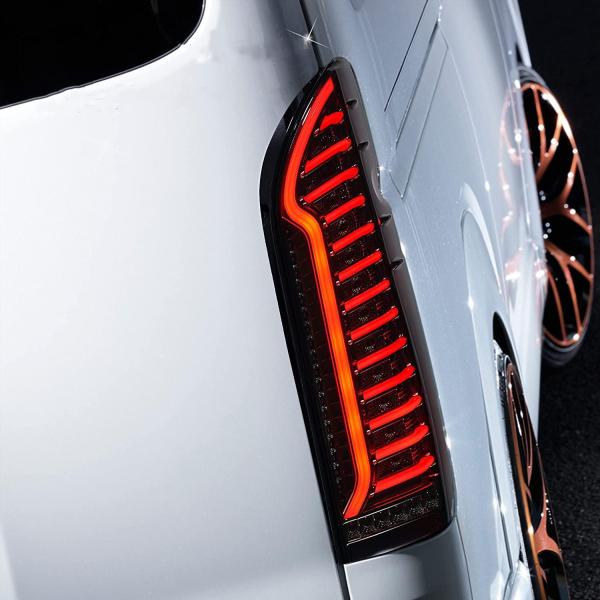 シーケンシャルLEDテールランプ ハイエース200系 1型ー8型 専用 LEDテールライト スモーク...