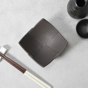 小鉢 11cm スジ入市松 炭化土 食器 和食...の詳細画像1