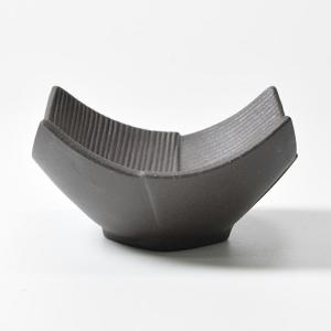 小鉢 11cm スジ入市松 炭化土 食器 和食...の詳細画像5