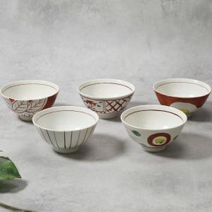 ご飯茶碗 お茶碗 花柄 食器 和食器 / 風水花飯碗（緑） /業務用 飲食店