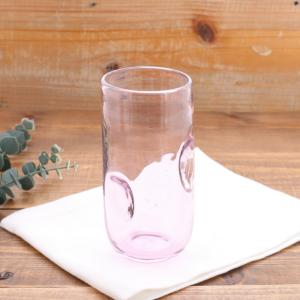 【最大50%OFFセール】タンブラー 430cc リップル ピンク 手吹きガラス アウトレット タンブラー おしゃれ 焼酎グラス ハイボール お酒グラス コップ ビア 爆買