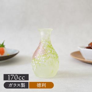 ガラス徳利 1合 岩模様 クリア 日本製 徳利 とっくり 酒器 ガラス