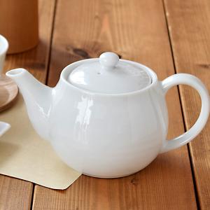 ポット急須ホワイト STUDIO BASIC 茶こし付き　　　　　　　シンプル 白い食器 急須 ポット 茶器 和食器｜shokki-east