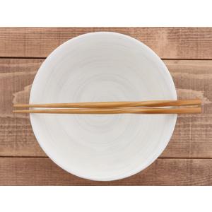 ラーメンどんぶり 19cm 渦刷毛目 クリーム...の詳細画像1