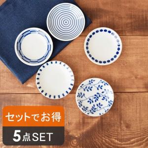 食器セット 染錦古伊万里 小皿揃 [ 品：皿 x 5 / R12 2cm 箱：26.5 14