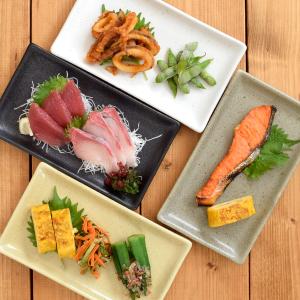 長角皿 2枚セット 陶器 お皿セット すし 焼き物皿 魚 皿 刺身皿 焼き魚