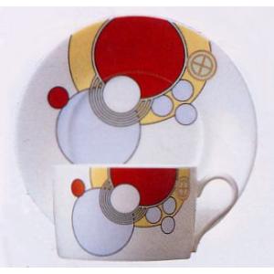 ティー・コーヒー碗皿・フランク・ロイド・ライト デザイン テーブルウェア（ノリタケ4614L/T97...