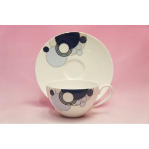 ティー・コーヒー碗皿・インペリアルブルー【フランク・ロイド・ライト　デザイン　テーブルウェア】(ノリ...