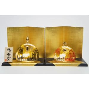 ひな人形　金襴硝子座雛