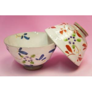 唐草小花　飯碗