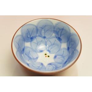 木の葉ふくろう 飯碗（赤・小）