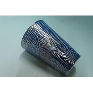 木目　ラスタービアカップ・青