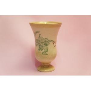 【在庫限り】高山寺画　足付きカップ（カエル）