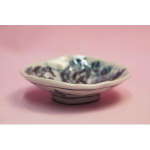 六齋窯　村田幸之介　手捻り山水　平盃(E)