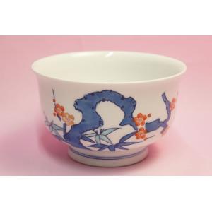 染錦四君子　盃洗（鉢）