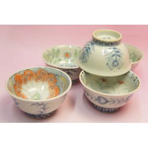 六代 佐藤走波 染錦草花文 湯呑み : 食器のみつはた - 通販 - Yahoo