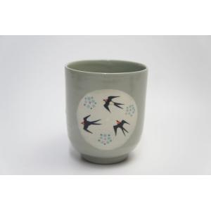 ハピネス花つばめ　湯呑み