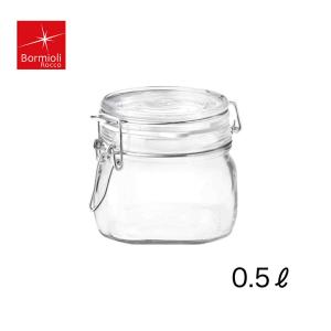 ボルミオリロッコ ガラス フィドジャー 0.5L 保存容器 ガラス瓶 パッキン付き 密封ビン 密封瓶 調味料入れ インテリア おしゃれ 食器洗浄機 煮沸消毒 爆買
