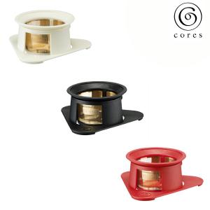 Cores コレス シングルカップゴールドフィルター C211 1カップ用 ホルダー付 コーヒードリッパー 珈琲 紙フィルター不要 純金メッキ