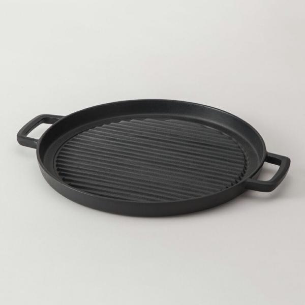 グリルパン丸 29cm 岩鋳 南部鉄器 日本製 鉄分補給 健康 アウトドア ステーキ ハンバーグ 焼...
