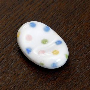 ミニ小豆 色呉須柄 青水玉 約3.3cm 和食器...の商品画像
