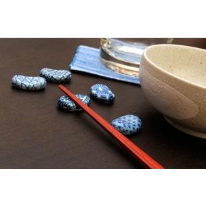 ミニ小豆 呉須柄 タコ唐草 約3cm 和食器 ...の詳細画像3