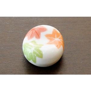 小豆 色呉須柄 もみじ 約3.3cm 和食器 ...の詳細画像3